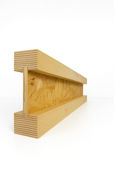 Балка перекрытия Деревянная двутавровая H340 серия LVL